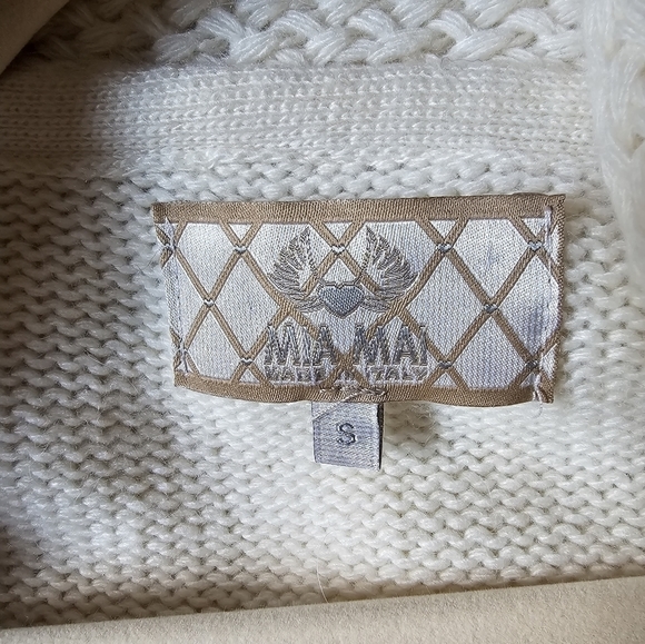 Mia MAI Wool and Cashmere blend Cardigan sweater Size Small - Picture 9 of 10